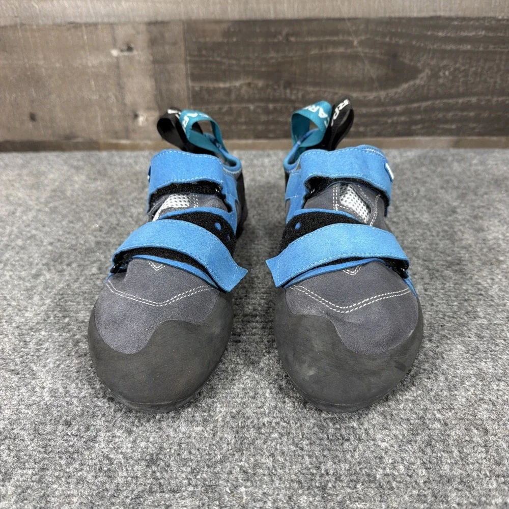 Scarpa Rock Climbing Shoes Mens 8.5 Gray Origin Hook & Loop Vision Rubber Italy